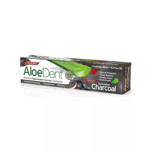 DENTIFRICO ALOE VERA CON CARBON ACTIVO 100ML